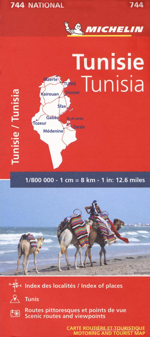 Tunisia 1:800.000 edito da Michelin Italiana