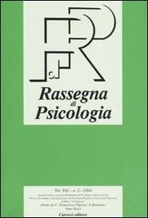 Rassegna di psicologia (2004) vol.2 edito da Carocci