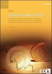 Legge di stabilità 2013. Con e-book edito da EDK Editore