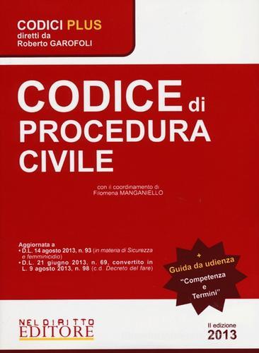 Codice di procedura civile-Competenza e termini edito da Neldiritto Editore