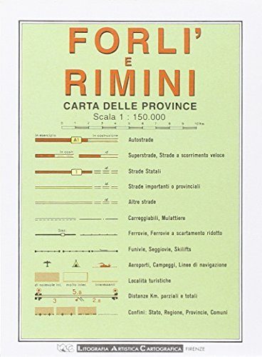 Forlì, Cesena e Rimini 1:150.000 edito da LAC