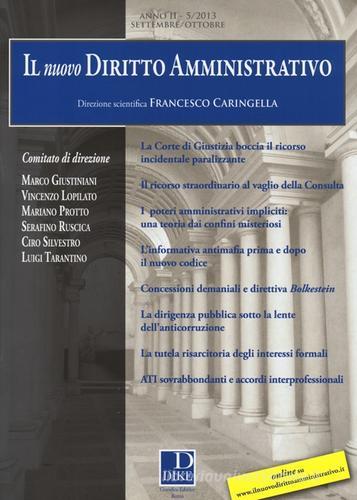 Il nuovo diritto amministrativo (2013) vol.5 edito da Dike Giuridica