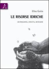 Le risorse idriche. Distribuzione, crescita, benessere di Elisa Gatto edito da Aracne
