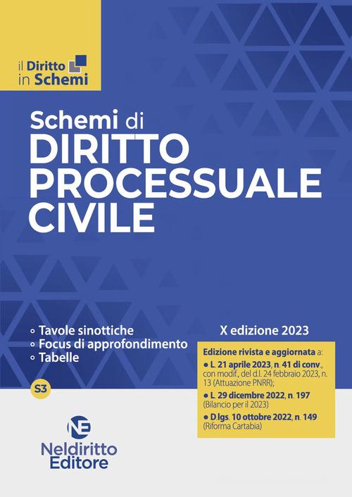 Schemi di diritto processuale civile. Nuova ediz. edito da Neldiritto Editore
