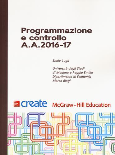 Programmazione e controllo A. A. 2016-17 edito da McGraw-Hill Education
