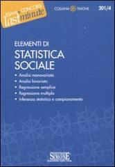 Elementi di statistica sociale di Carla Iodice edito da Edizioni Giuridiche Simone