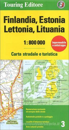 Finlandia, Estonia, Lettonia, Lituania 1:800.000. Carta stradale e turistica. Ediz. multilingue edito da Touring