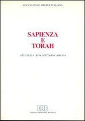 Sapienza e Torah. Atti della 29ª Settimana biblica edito da EDB