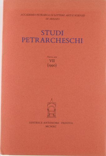 Studi petrarcheschi vol.7 edito da Antenore