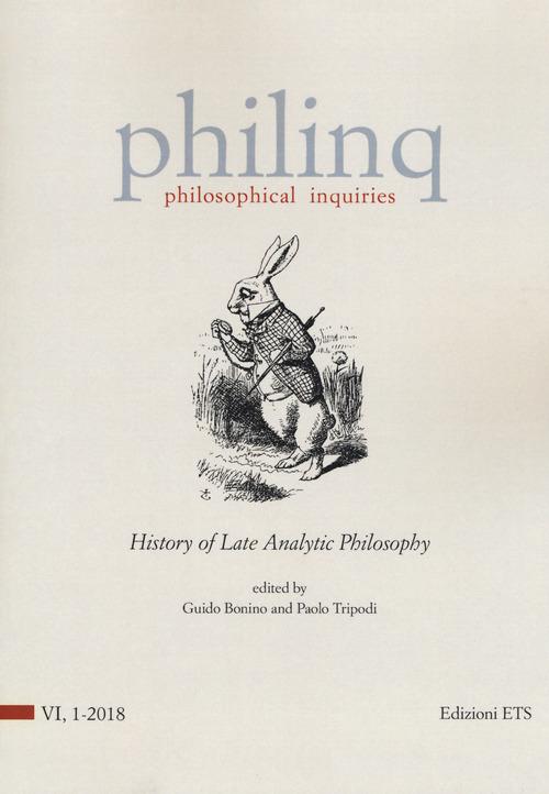Philinq. Philosophical inquiries (2018) vol.1 edito da Edizioni ETS
