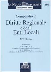 Compendio di diritto regionale e degli enti locali edito da Edizioni Giuridiche Simone