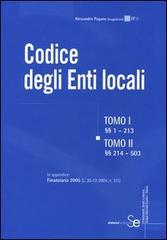Codice degli enti locali di Alessandro Pagano edito da Sistemi Editoriali
