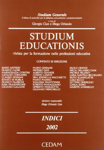 Studium educationis. Rivista per la formazione nelle professioni educative (2002). Con indici (2002) vol.3 edito da CEDAM