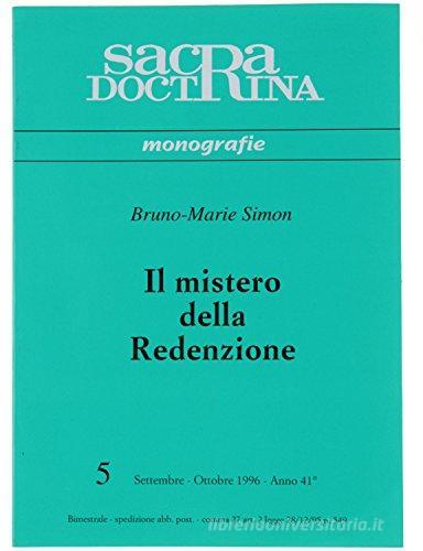 Il mistero della redenzione di Bruno-Marie Simon edito da ESD-Edizioni Studio Domenicano