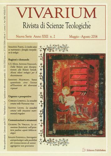 Vivarium. Rivista di scienze teologiche (2014) vol.2 edito da Pubblisfera