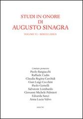 Studi in onore di Augusto Sinagra vol.6 edito da Aracne