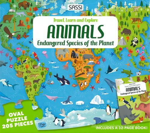 Animals of the world. Endangered species. Ediz. a colori. Con puzzle di Irena Trevisan, Gioia Alfonsi edito da Sassi