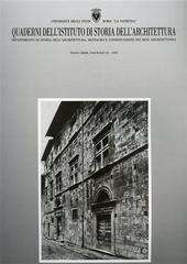 Quaderni dell'Istituto di storia dell'architettura. Nuova serie vol.21 edito da Bonsignori