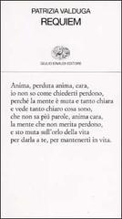 Requiem di Patrizia Valduga edito da Einaudi