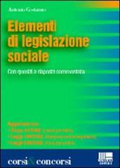 Elementi di legislazione sociale di Antonio Costanzo edito da Maggioli Editore
