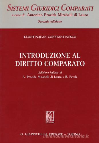 Introduzione al diritto comparato di Leontin-Jean Constantinesco edito da Giappichelli