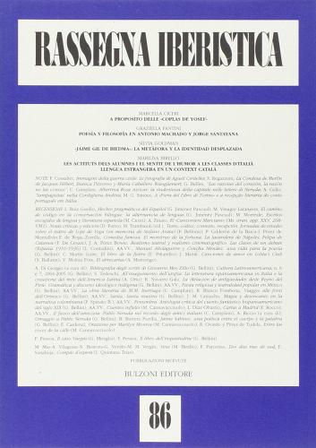 Rassegna iberistica vol.86 edito da Bulzoni