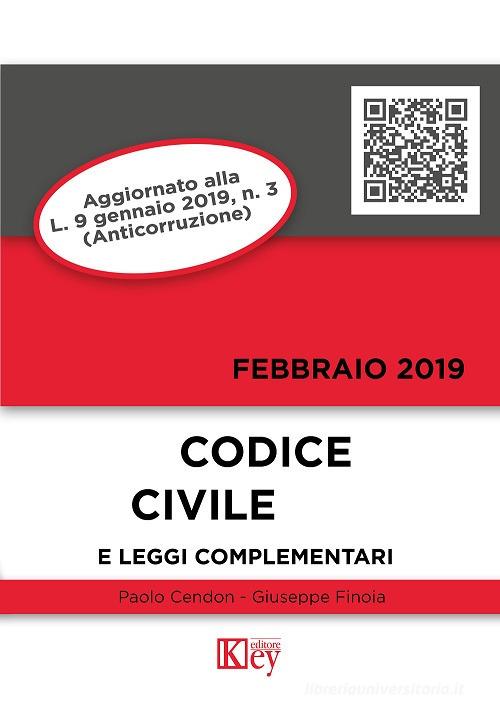 Codice civile e leggi complementari di Paolo Cendon, Giuseppe Finoia edito da Key Editore