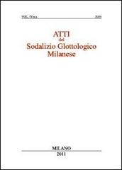 Atti del sodalizio glottologico milanese (2009) vol.4 edito da Edizioni dell'Orso
