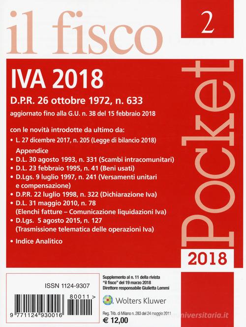 IVA 2018 di Pierluigi Rausei edito da Il Fisco