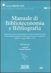 Manuale di biblioteconomia e bibliografia edito da Edizioni Giuridiche Simone