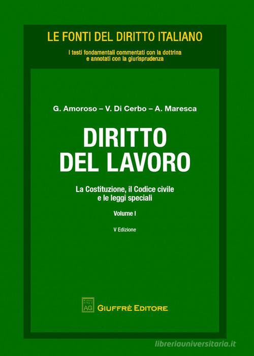 Diritto del lavoro vol.1 edito da Giuffrè