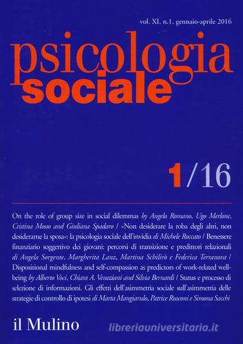 Psicologia sociale (2016) vol.1 edito da Il Mulino