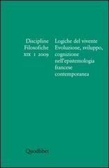 Discipline filosofiche (2009) vol.1 edito da Quodlibet