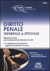 Diritto penale generale e speciale edito da Edizioni Giuridiche Simone