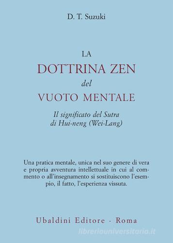 La dottrina zen del vuoto mentale di Taitaro Suzuki Daisetz edito da Astrolabio Ubaldini