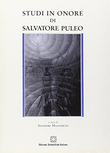 Studi in onore di Salvatore Puleo edito da Edizioni Scientifiche Italiane