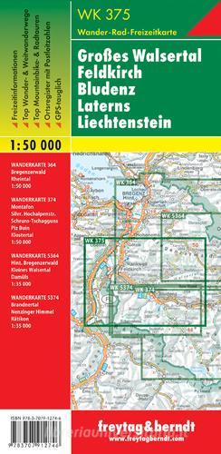 Groáes Walsertal Feldkirch Bludenz Later 1:50.000 edito da Freytag & Berndt