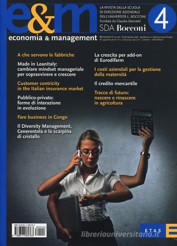 Economia & management vol.4 edito da Rizzoli