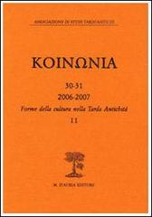 Forme della cultura nella tardo antichità vol.2 di Ugo Criscuolo edito da D'Auria M.