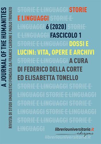 Storie e linguaggi. Rivista di studi umanistici (2020) vol.1 edito da libreriauniversitaria.it