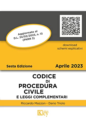 Codice di procedura civile e leggi complementari di Riccardo Mazzon, Dario Primo Triolo edito da Key Editore