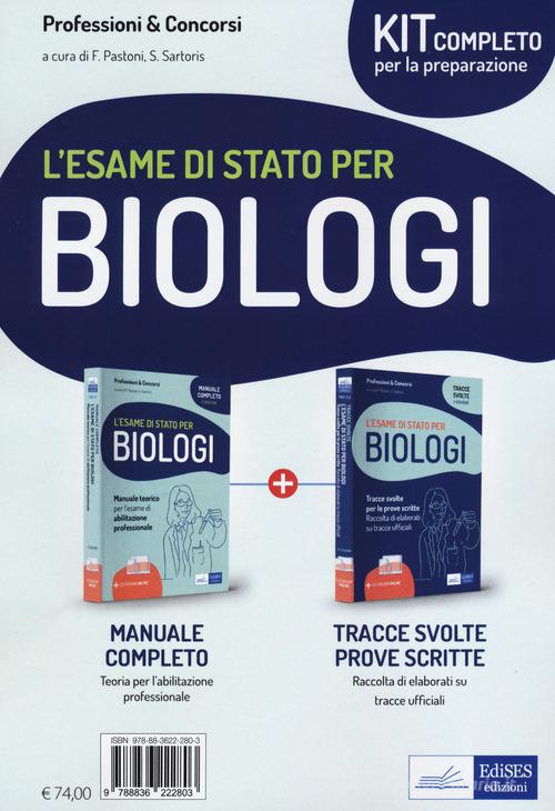 Kit completo esame di stato biologi Libro Edises professioni