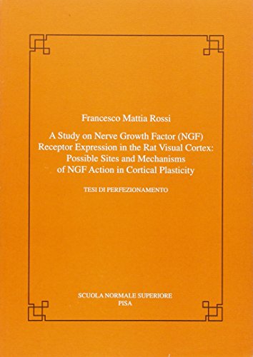 A study on nerve groth factor (NGF). Receptor expression in the rat visual cortex: possible sites and mechanism of NGF action in cortical plasticity di Francesco M. Rossi edito da Scuola Normale Superiore