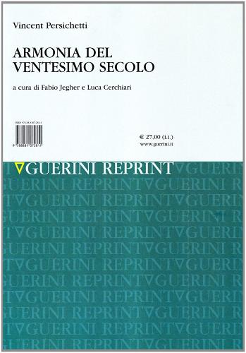 Armonia del ventesimo secolo di Vincent Persichetti edito da Guerini Scientifica