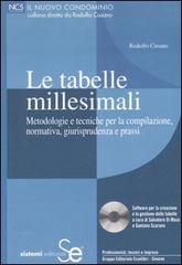 Le tabelle millesimali. Metodologie e tecniche per la compilazione, normativa, giurisprudenza e prassi. Con CD-ROM di Rodolfo Cusano edito da Sistemi Editoriali