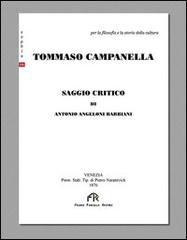Tommaso Campanella di Antonio Barbiani Angeloni edito da FPE-Franco Pancallo Editore