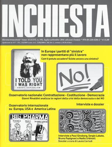 Inchiesta (2016) vol.193 edito da edizioni Dedalo