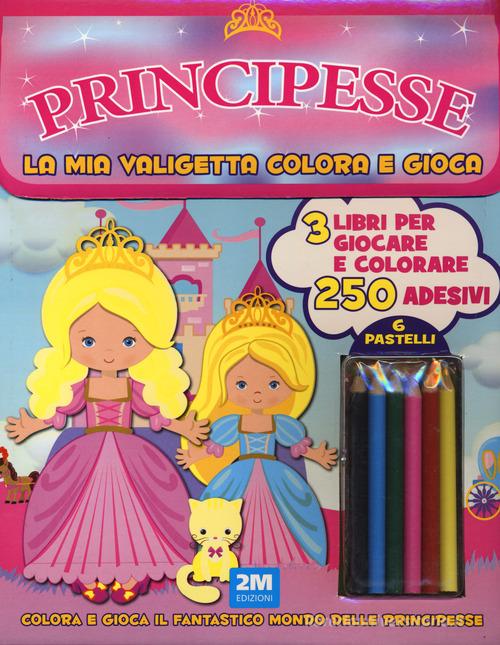 Principesse. Trendy model. La mia valigetta colora e gioca. Con adesivi. Con gadget edito da 2M