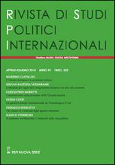 Rivista di studi politici internazionali (2014) vol.2 edito da Studium