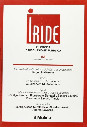 Iride (2008) vol.1 edito da Il Mulino